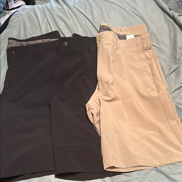 Hogan Black and Tan Flat Front golf Shorts lot of 3 - Picture 1 of 1